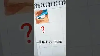Goku eye drawing with only pencil colour||day-1 of draw anime eyes.