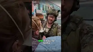 Protest Erupts! Punches Thrown in Heated Street Confrontation!