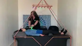 Copper Therapy Lights session with Selenite Color Wand