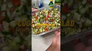 3-Ingredient Cucumber Salad 🥒 | Low Sodium Side Dish