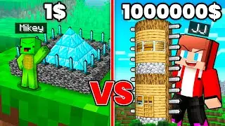 Mikey POOR vs JJ RICH Secret Base Battle in Minecraft (Maizen)