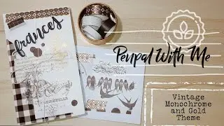 Penpal With Me #12: Vintage Monochrome+Gold Theme | NYZETV &hearts;️