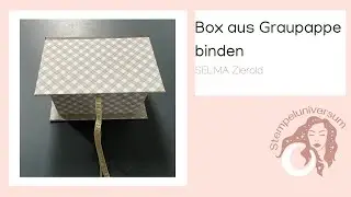 Box aus Graupappe binden | DSP Weihnachtliche Prints | Stampin Up