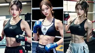 [AI LOOKBOOK] Boxing Girl Lookbook. 권투 소녀 룩북 #aiart #lookbook #aiphotobook