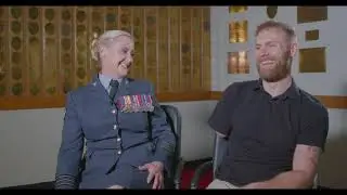 Royal Marine Mark Ormrod & Wg Cdr Charlie Thompson, nurse who saved him | Nursing in Peace and War
