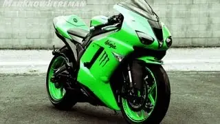 Kawasaki NINJA ZX10R Walk Around - Go Pro HERO + other motorcycles in Malibu
