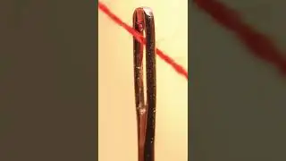 Threading a Needle - Macro Close-Up Video  #asmr #macrovideo #shorts #closeup