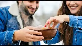 Couple Surviving Together in Deep Snow ❄️ | ASMR Ai Video 