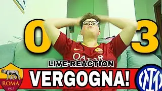 VERGOGNA!!! VI ODIO TUTTI!! - ROMA-INTER 0-3 [LIVE-REACTION]