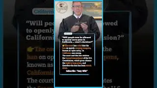 California Open Carry Ban Struck Down by Court | Second Amendment Ruling Explained | #usa #shorts