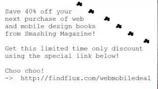 40% Off Smashing Magazine Web and Mobile Design Books Discount Coupon Code!
