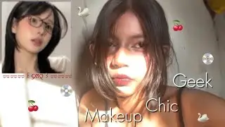 Chinese Geek Chic Makeup Tutorial 🍓| ( brown girl ) #makeup​ #douyin​ Makeup