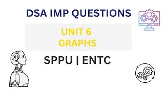 🔥 DSA Unit 6 IMP Questions | Graphs | SPPU ENTC | Most Repeated Exam Questions #exambuddy