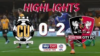 HIGHLIGHTS: Cambridge United 0 Exeter City 2 (21/8/18) EFL Sky Bet League 2