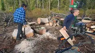 journée au bois 💪💪💪 #boisdechauffage #bucheron #timberjack #fendeuse
