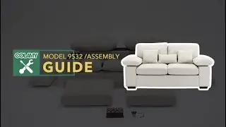 COLAMY Chenille 73'' Upholstered Sofa with 3 Pillows Assembly Guide 2023