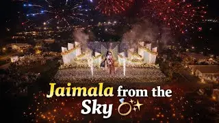 Sky View Jaimala Moment || Jaimala Stage View From Sky || New jaimala stage decoration 