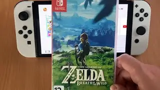 Zelda BOTW Nintendo Switch OLED Unboxing + Gameplay