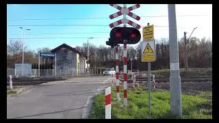 [4K] Przejazd kolejowy #Włosienica / #monowice  ul.Objazdowa, Polish Railroad crossing, 踏み切りポーランド