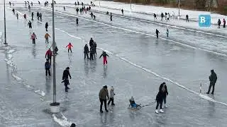 Schaatsen op natuurijs in Zenderen
