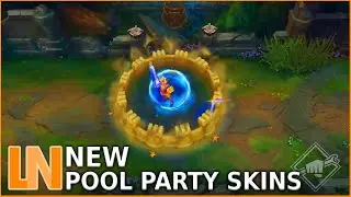 NEW Pool Party Skins 2020 - Heimerdinger, Jarvan IV, Orianna, Syndra & Taliyah - League of Legends