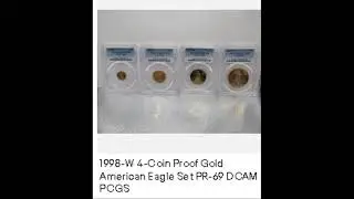 1998-W 4-Coin Proof Gold American Eagle Set PR-69 DCAM PCGS