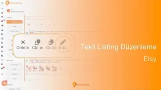 #PrinWork Listing Yönetimi Yazılımında Etsy Listinglerini Tekli Düzenleme