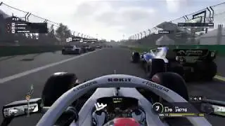 F1 2019 25% Quick race with Kubica fast Pitstop to P7 at Australian GP