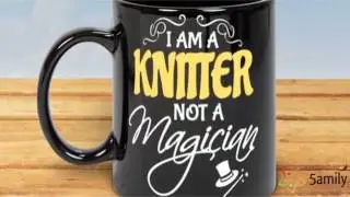 Coffee Mug For Knitter | Funny Knitting Tea Cup | Knitting Themed Mugs & Cups