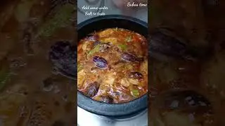 #ஆட்டுக்கறி உப்புக்கண்டம் குழம்பு, நல்ல சுடுசோத்துல இந்த குழம்பு பிசைஞ்சு அடிச்சா அவ்வளவுதான்#Shorts