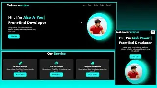 Landing Page Website Using HTML CSS And JavaScript | Typed.js
