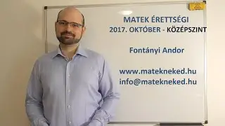 2017. október - kidolgozott középszintű matek érettségi