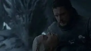 GAME OF THRONES | DRAGON MELTS THE IRON THRONE SCENE