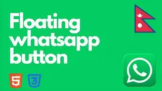 Floating WhatsApp Chat Button with HTML CSS Only