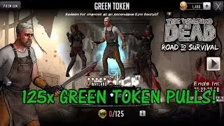125x GREEN TOKEN PULLS! The Walking Dead: Road to Survival! (St. Patrick Day Tokens)