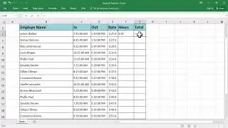Hours & Payable Formula in Excel | Excel Tips & Tricks 4