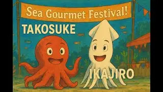 Funny Ocean Story for Kids | Takosuke & Ikajiro&rsquo;s Wacky Food Adventure!