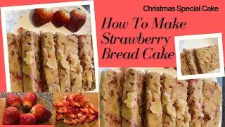 Strawberry Bread Cake | How to Make Strawberry Cake | Strawberry Cake | Pink Cake | #cakerecipe