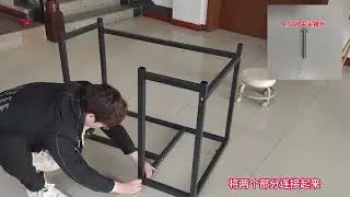 L-type (left) computer desk installation tutorial