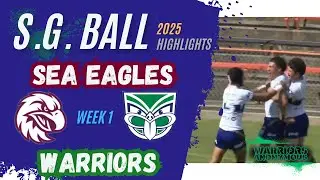 Warriors v Manly | SG Ball 2025 | Rd 1 HIGHLIGHTS