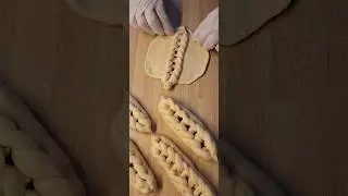 Braided beautiful bunshaping #buns #baking #sourdoughbread #булочки #пирожки #bread #bunshapes #хлеб
