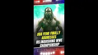 Oba Femi vacates NXT title in bold career move #ObaFemi #WWE #NXT