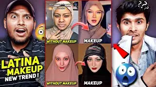 Indian Girls Latina Makeup Transition Reels Reaction 😲🔥| #latinamakeup V2fun Reacts