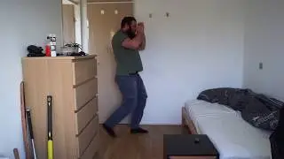 MMA training 2019 Three right leg high kick front kicks