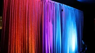 Change the look of your event fabric panels with lighting