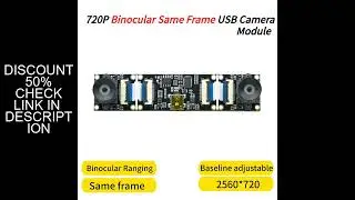 GXIVISION 3D Stereo VR USB Camera Module 720P Dual Lens,2560x720 30fps,Synchronized Same Frame,Basel