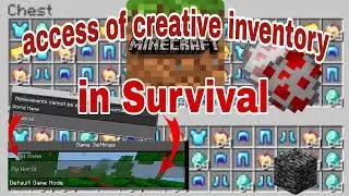 creative in survival mode glitch #minecraft xp glitch bedrock