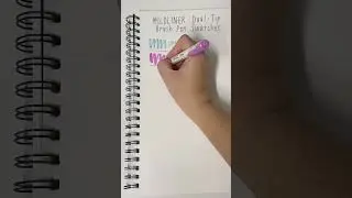 MILDLINER Dual-Tip Brush Pen Swatches