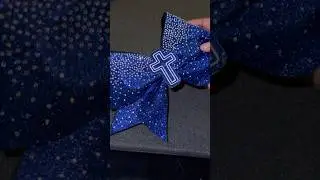 😍💙#cheer #diy #cheerbows #smallbusiness #asmrvideos #rhinestones