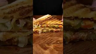 Cafe style grilled sandwich 🥪😋 #shorts #sandwich #asmr #asmrcooking #viralvideo
